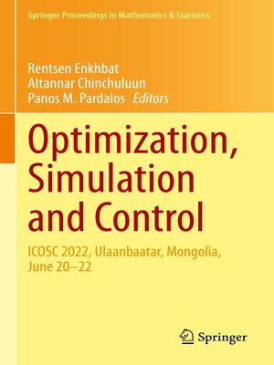 cover image of Optimization, Simulation and Control